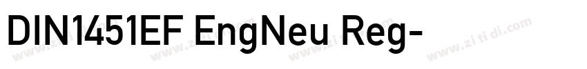 DIN1451EF EngNeu Reg字体转换